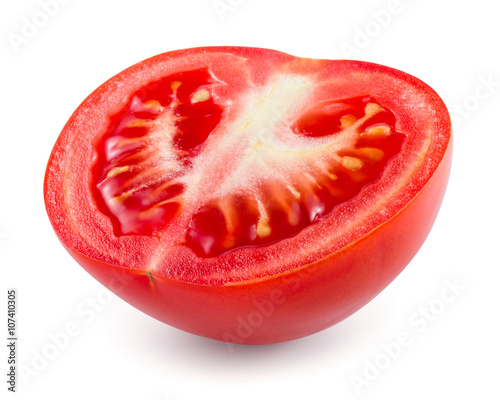 Wallpaper Mural Tomato. Half isolated on white. With clipping path. Torontodigital.ca