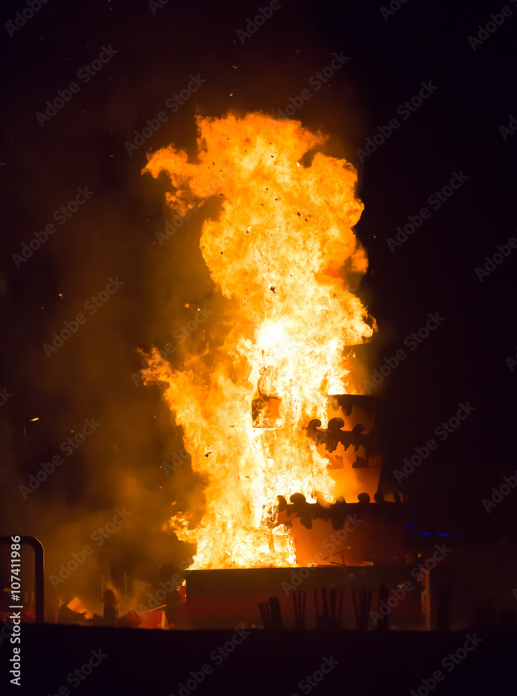  Night of Saint Anastasi. Burning demon