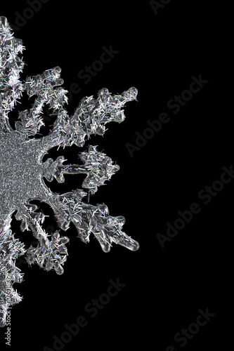 Decorative snowflake isolated
