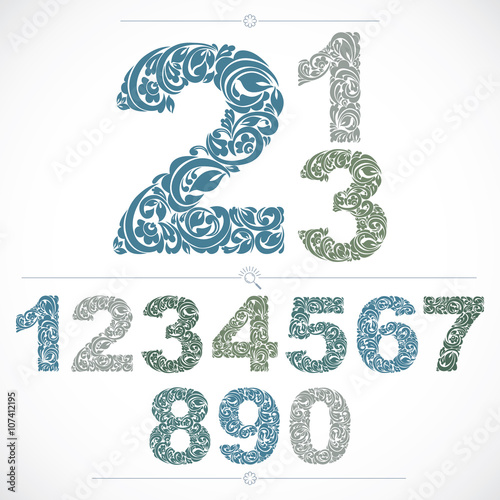 Ecology style flowery numbe...