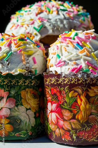 Three Easter cakes closeup © ra66