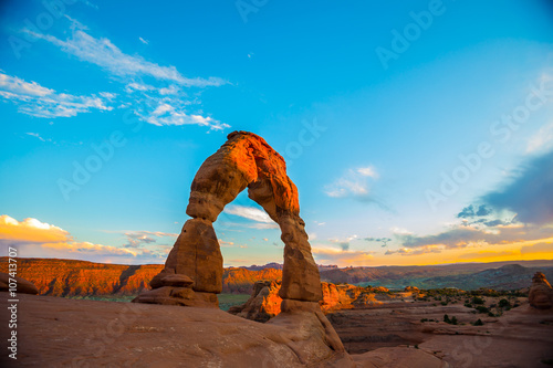 Delicate Arch Utah at Sunset
