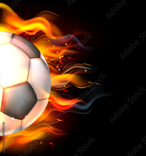 Flaming Soccer Ball