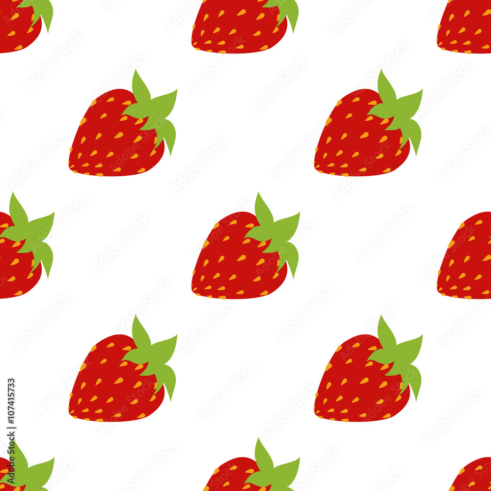 seamless of strawberries seamless of strawberries