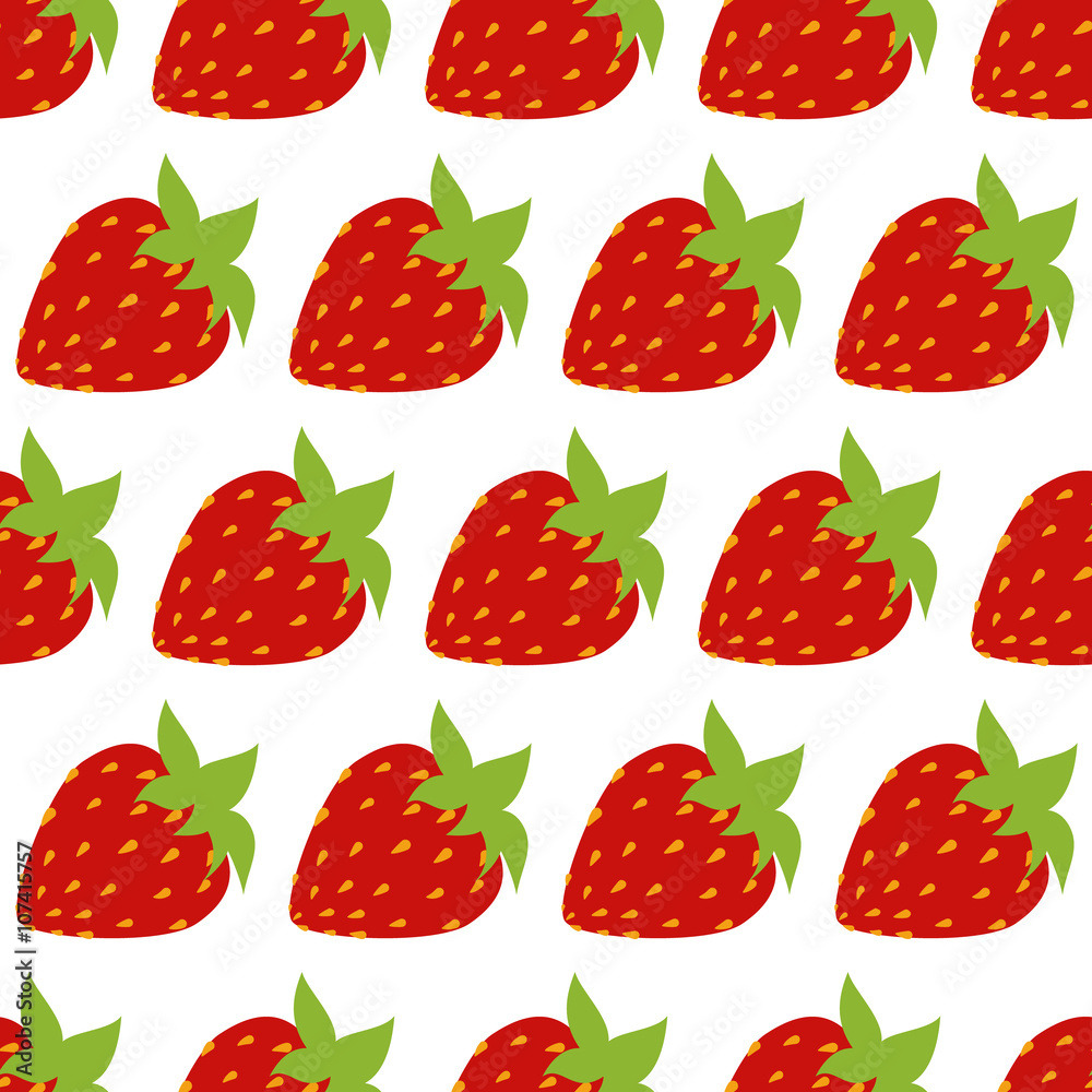 seamless of strawberries seamless of strawberries