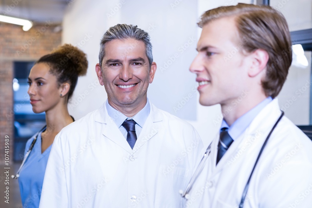 Portrait of male doctor smiling in hospital Portrait of male doctor smiling in hospital
