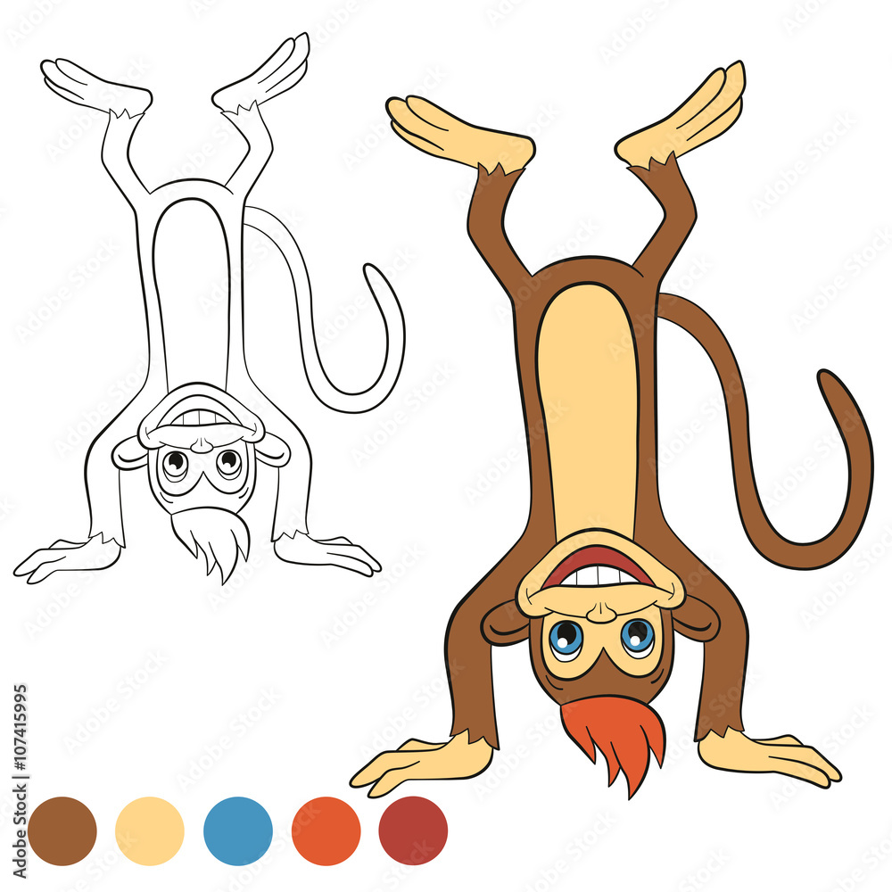 Upside Down Coloring Page