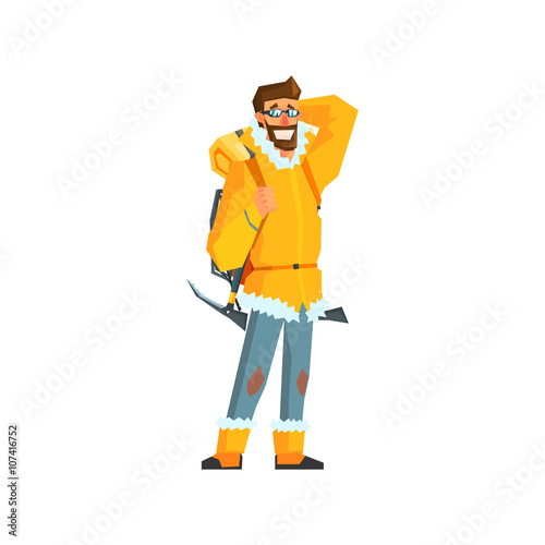Mountaineer With Pickaxe