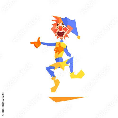 Circus Mocking Clown Performing