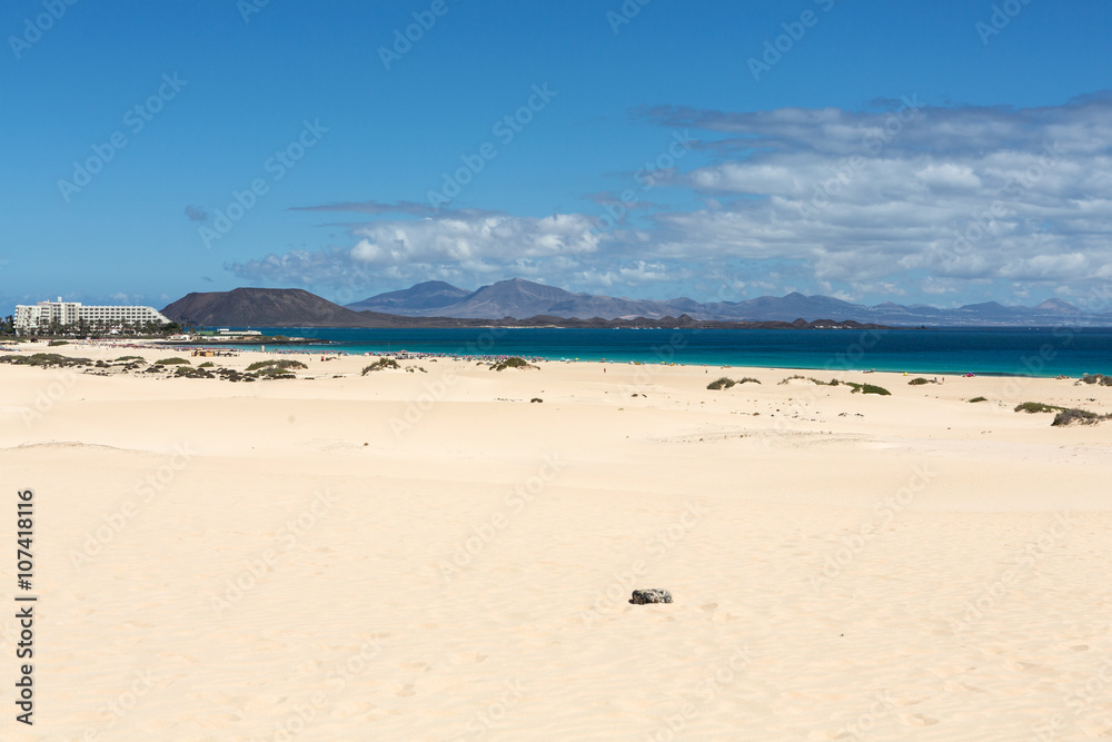 Corralejo Beach on Fuerteventura, Canary Islands Corralejo Beach on Fuerteventura, Canary Islands