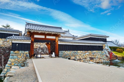 Ninomon (Inner Gate) at Matsumoto Castle in Japan