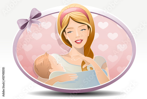 motherhood / young beautiful woman having a baby
