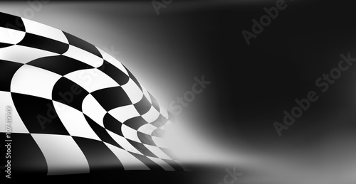 race flag  background vector illustration