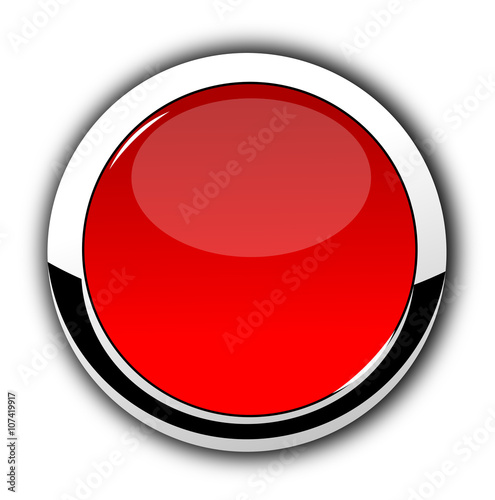 Red chrome button. Free Download Red chrome button. - GFXLoad
