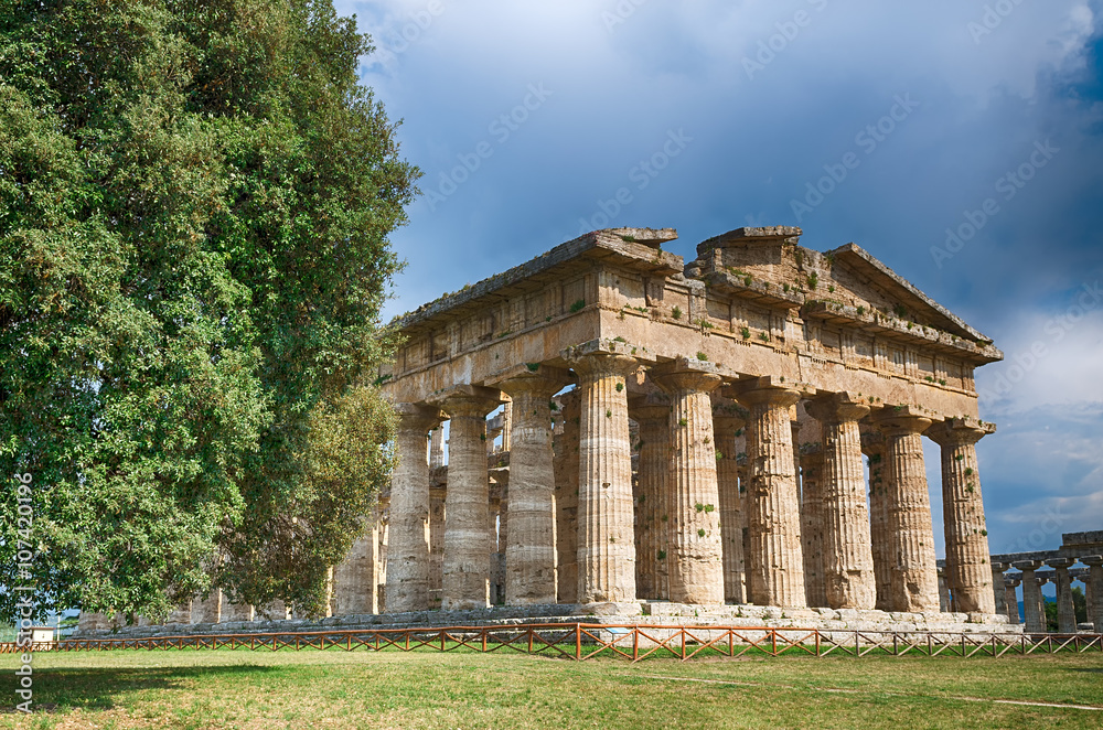 Temple of Neptune in High Dynamic Range.  Paestum archaeological