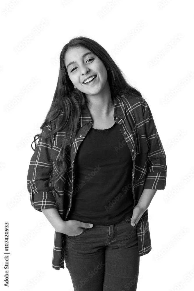 Portrait of a happy young teenage girl Portrait of a happy young teenage girl