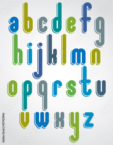 Rounded cartoon colorful lo...