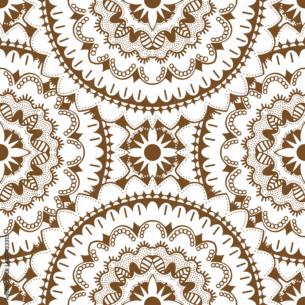mandalas seamless pattern