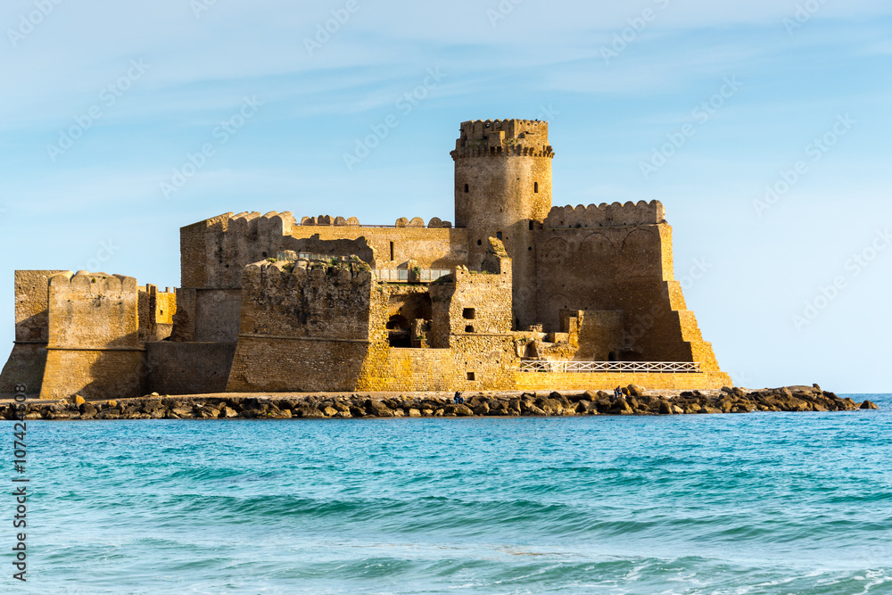 Castle of Le Castella at Capo Rizzuto, Calabria (Italy)