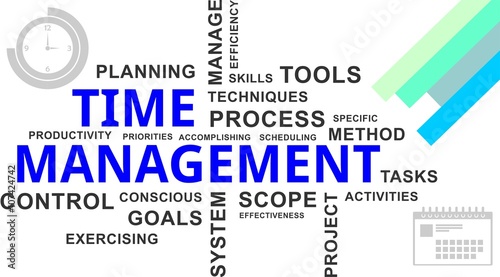 word cloud - time management