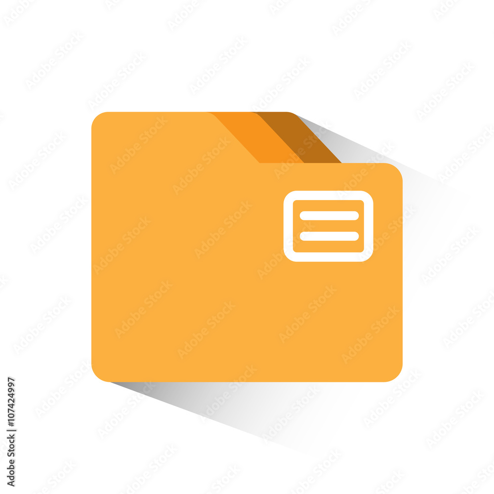 Folder flat icon isolate on white background vector illustration eps 10 Folder flat icon isolate on white background vector illustration eps 10