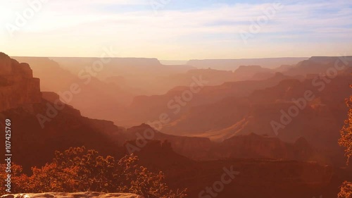 Arizona sunset Grand Canyon National Park Yavapai Point USA