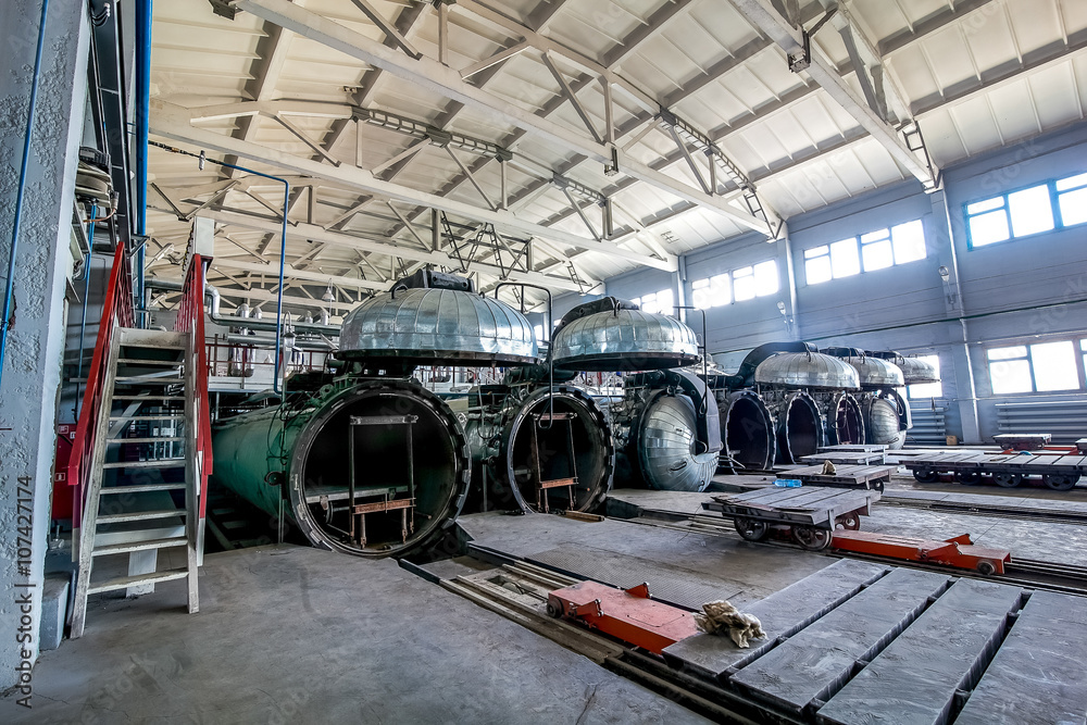 opened autoclave for concrete blocks production at factory opened autoclave for concrete blocks production at factory
