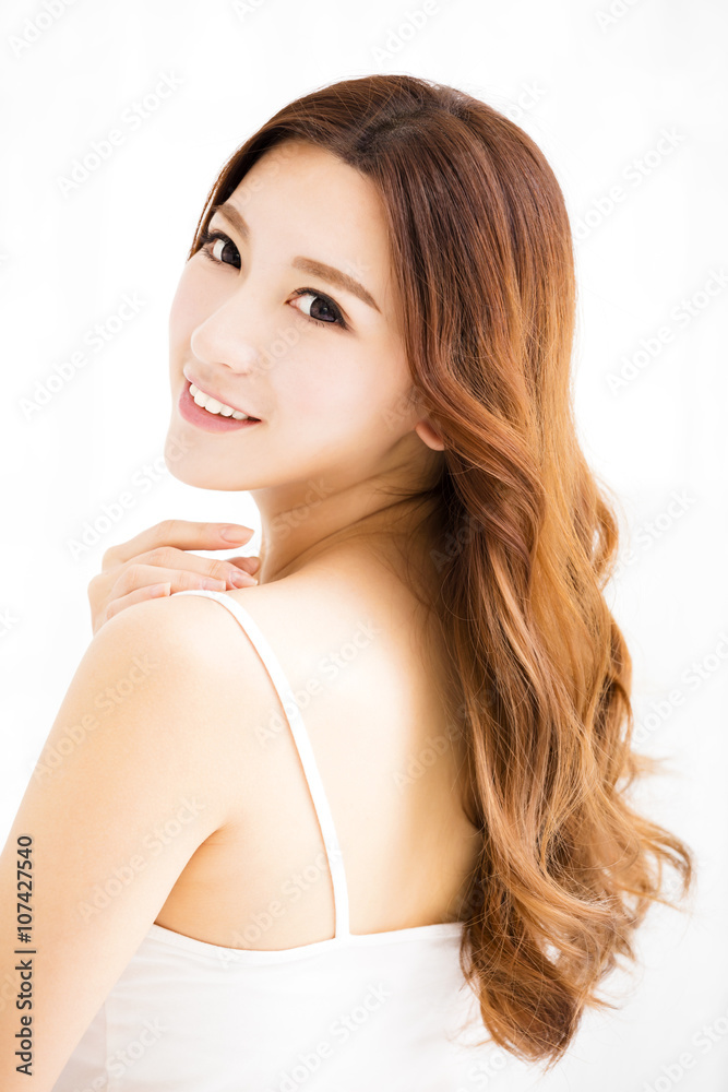 closeup beautiful young asian woman face closeup beautiful young asian woman face