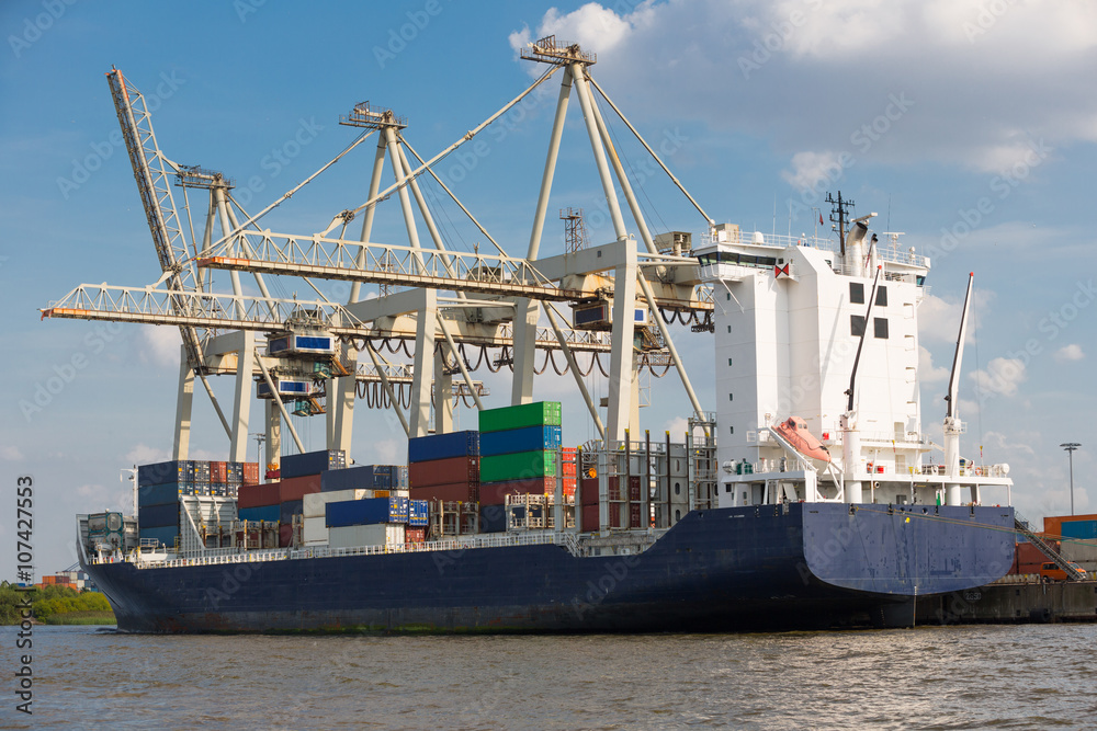 Hamburg, Containerhafen, Containerterminal, Containerschiff