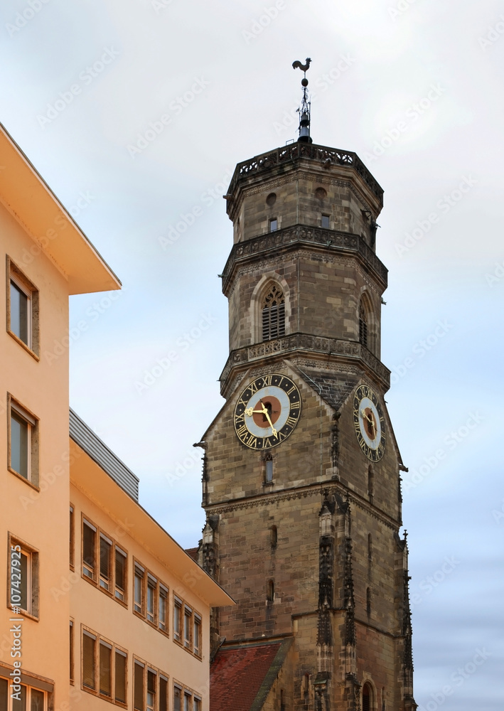 Stiftskirche collegiate church in Stuttgart. Germany