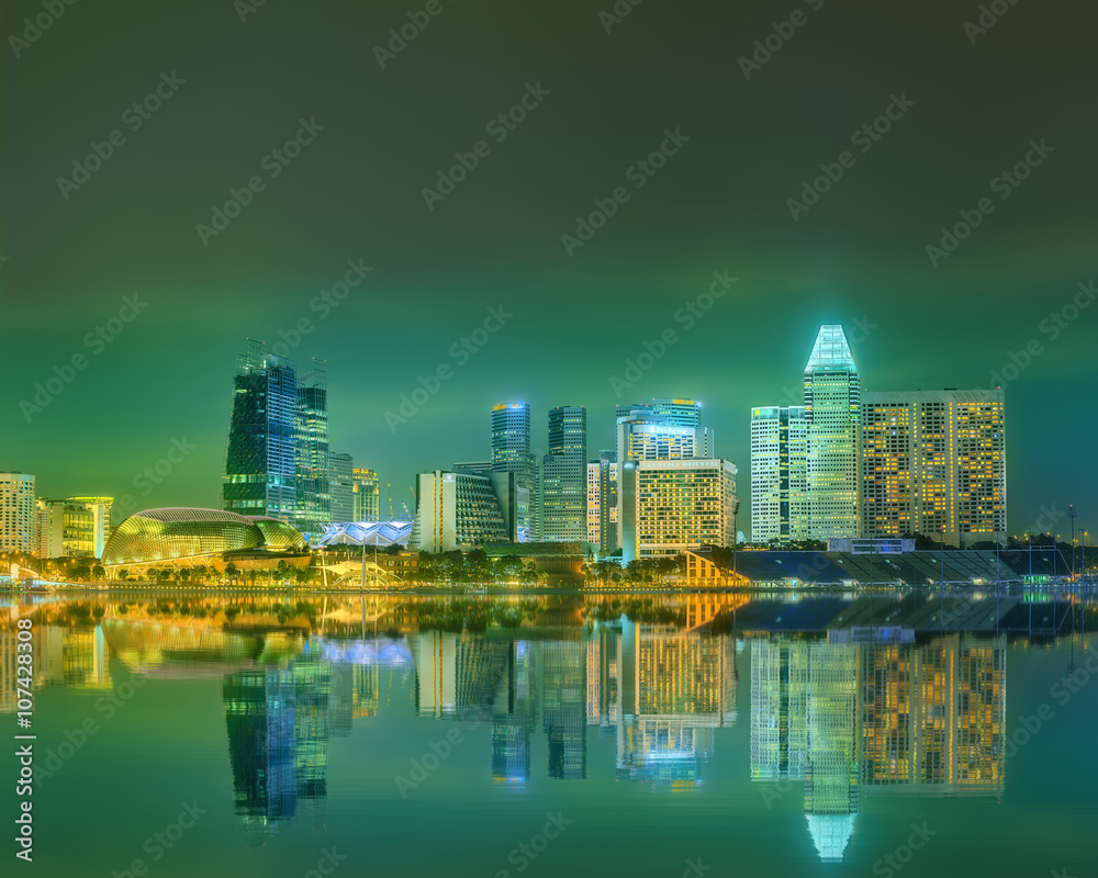 Singapore Skyline and view of Marina Bay Singapore Skyline and view of Marina Bay
