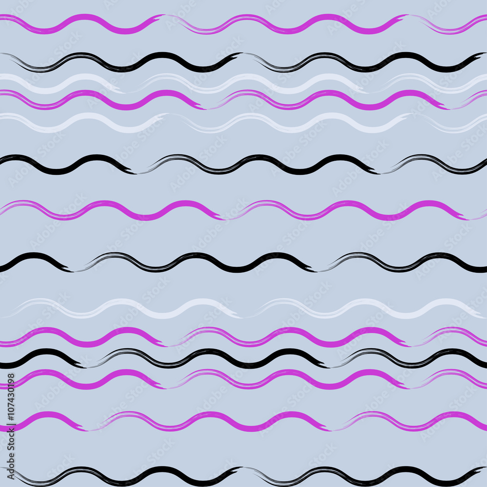 Cute vector geometric seamless pattern. Brush strokes, wavy lines. Hand drawn grunge texture. Abstract forms. Endless texture can be used for printing onto fabric or paper Cute vector geometric seamless pattern. Brush strokes, wavy lines. Hand drawn grunge texture. Abstract forms. Endless texture can be used for printing onto fabric or paper
