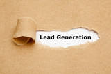 Lead Generation Torn Paper Concept