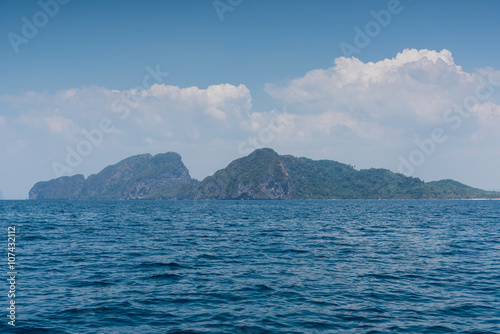 Landscape summer on the sea and formations mountain © sorapop