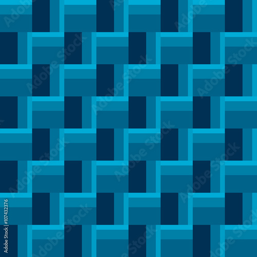 Dark Blue Maze-Like and Zigzag Pattern Texture Background Wallpaper Illustration