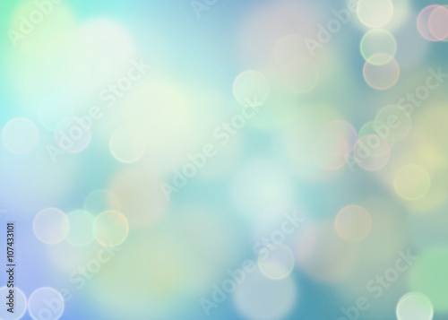 Dreamy bokeh in blauw photo