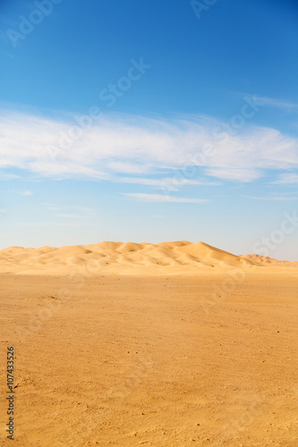 in oman desert sand dune