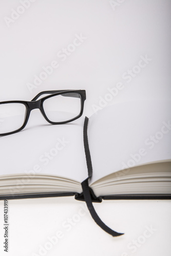 blank book with black reading classes