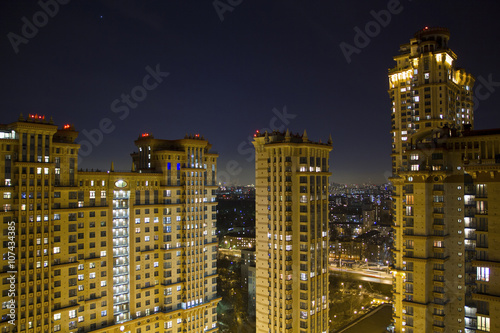 View of Moscow with high-rise buildings © maxim4e4ek
