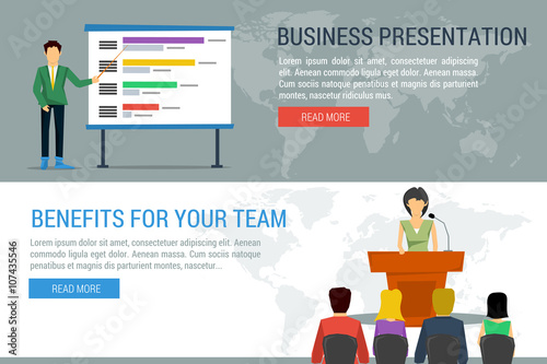 Public speaker from tribune