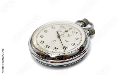 old stopwatch isolated