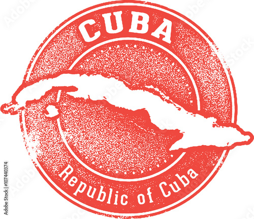 Cuba Country Travel Stamp