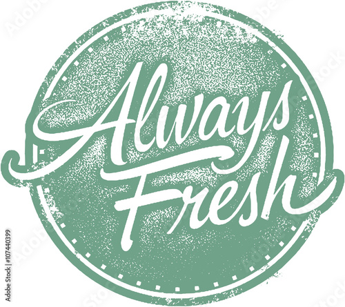 Always Fresh Food Product Label Stamp