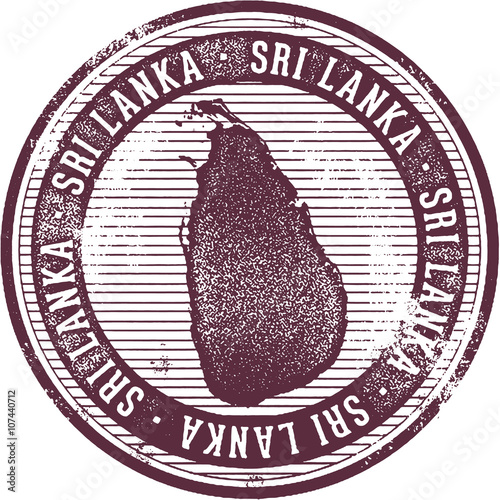 Sri Lanka Country Stamp