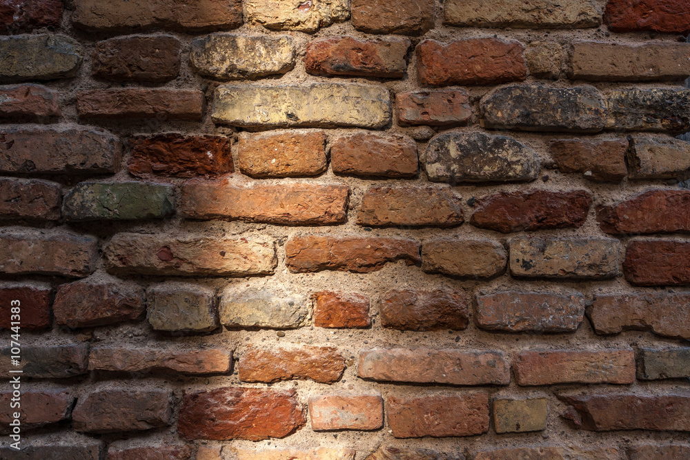 Obraz premium old red brick wall