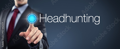 Photos Businessman touching Headhunting
