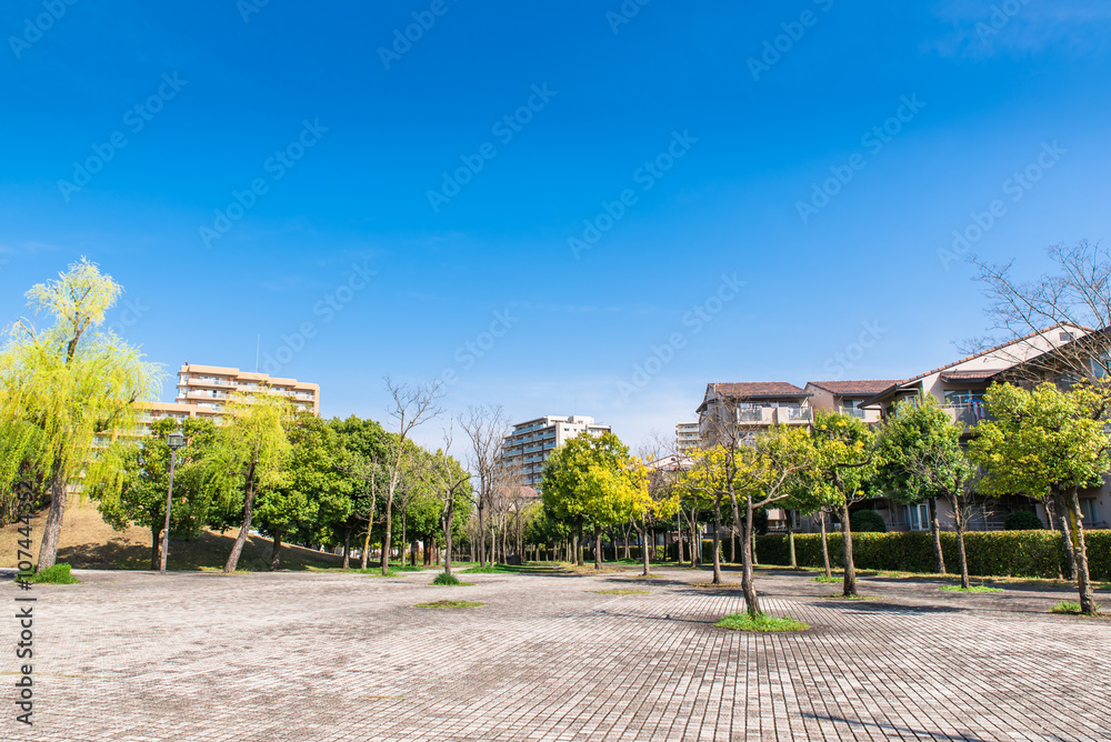 住宅街の広場