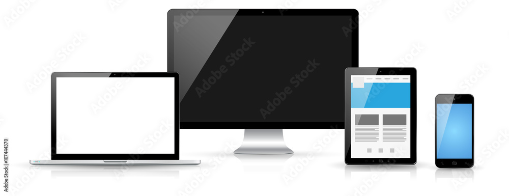 Modern digital tech device collection Modern digital tech device collection