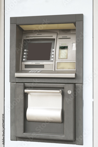 Herceg-Novi, Montenegro, April, 02, 2016: Close-up ATM of ERSTE bank in Herceg-Novi Old town