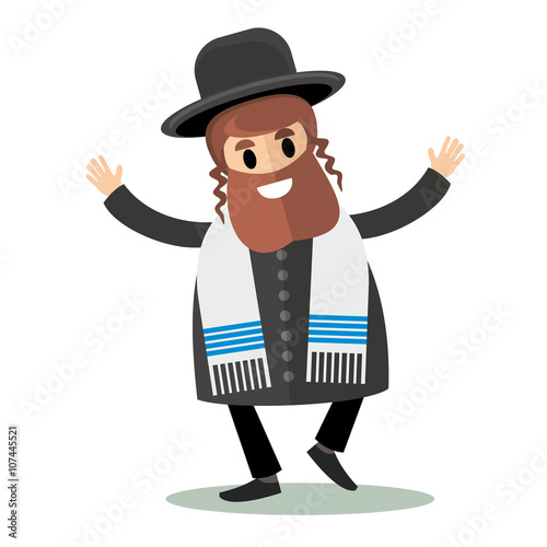 orthodox jew,hassid,rabbi,with Payot and Kippah